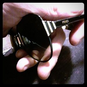 Fendi unisex trois gold bars sunglasses